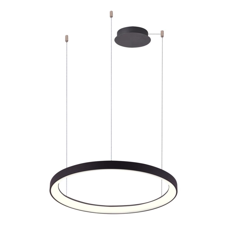 Azzardo AZ5019 - Dimmbare LED-Hängeleuchte an Schnur AGNES LED/48W/230V d 58 cm schwarz