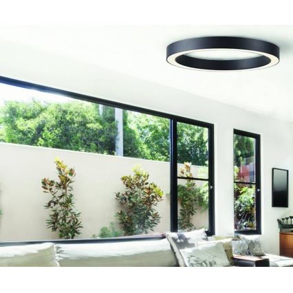 Azzardo AZ5035 - Dimmbare LED-Deckenleuchte MARCO LED/60W/230V schwarz + Fernbedienung