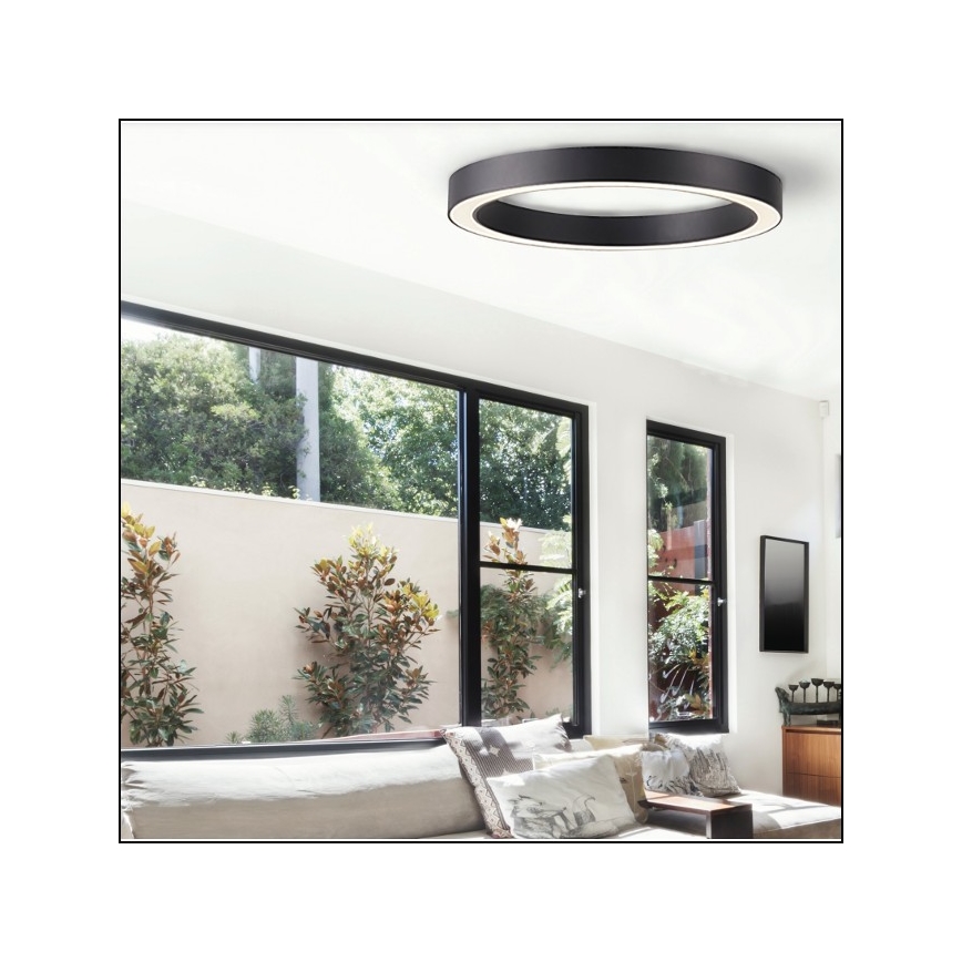 Azzardo AZ5041 - Dimmbare LED-Deckenleuchte MARCO LED/100W/230V schwarz + Fernbedienung