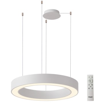 Azzardo AZ5052 - LED-dimmbare Pendelleuchte an Kabel MARCO LED/100W/230V weiß + Fernbedienung