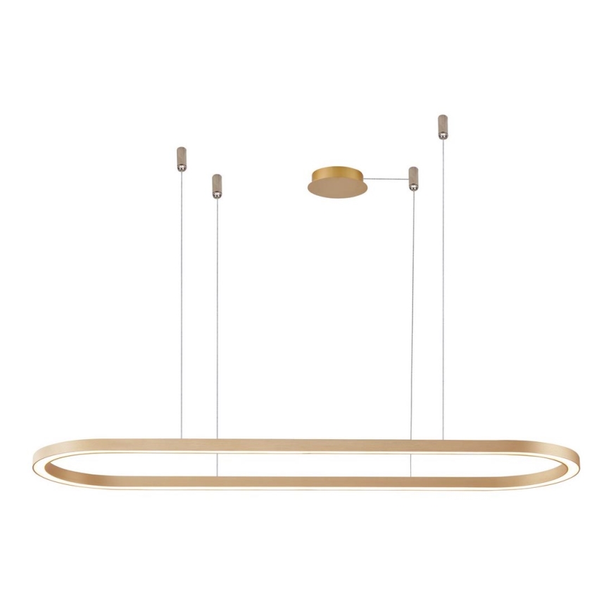 Azzardo AZ5056 - Dimmbare LED-Hängeleuchte an Schnur ELENA LED/50W/230V 120 cm golden