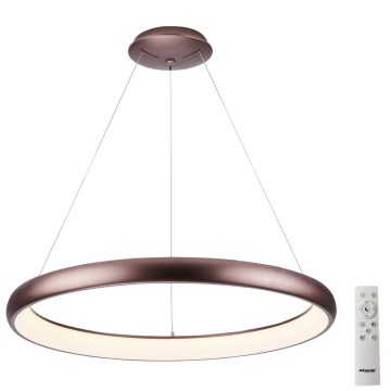 Azzardo AZ5059 - Dimmbare LED-Hängeleuchte an Schnur ANTONIO LED/32W/230V braun + Fernbedienung