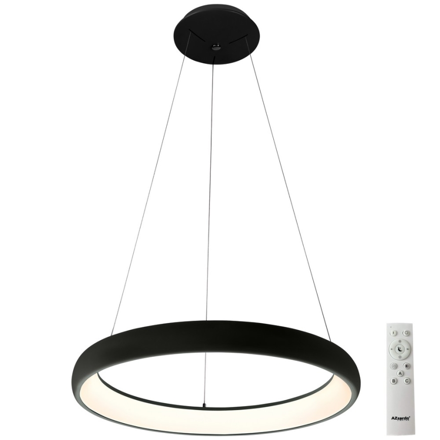 Azzardo AZ5060 - Dimmbare LED-Hängeleuchte an Schnur ANTONIO LED/32W/230V schwarz + Fernbedienung