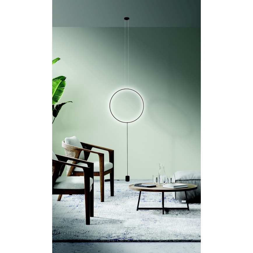 Azzardo AZ5264 - Dimmbare LED-Hängeleuchte an Schnur CODUTTI LED/28W/230V schwarz