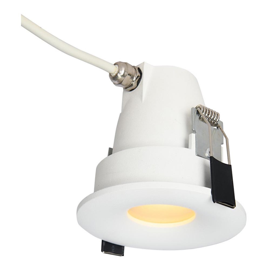 Azzardo AZ5389 - Badezimmer-Einbauleuchte ROMOLO 1xGU10/50W/230V IP65 weiß