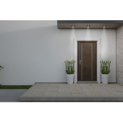 Azzardo AZ5392 - Badezimmer-Einbauleuchte ROMOLO 1xGU10/50W/230V IP65 Schwarz