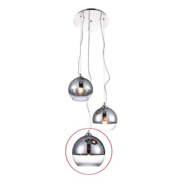 Azzardo - Ersatzglas für Hängeleuchte BALL - groß d 24 cm