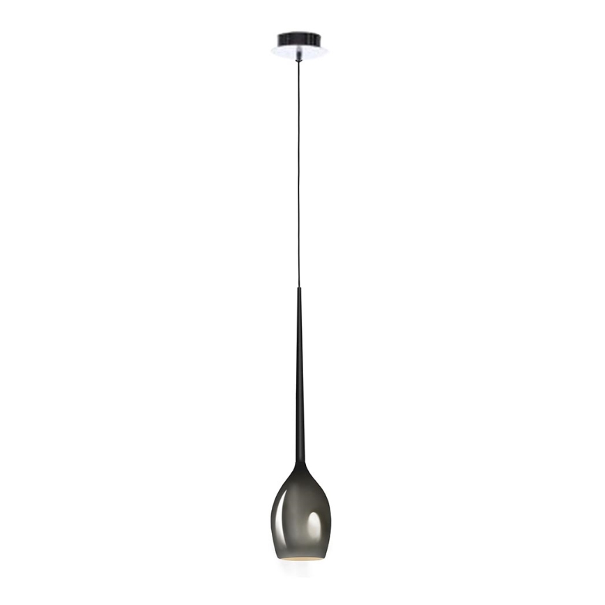 Azzardo - Ersatzglas für Hängeleuchte IZZA d 13 cm grau