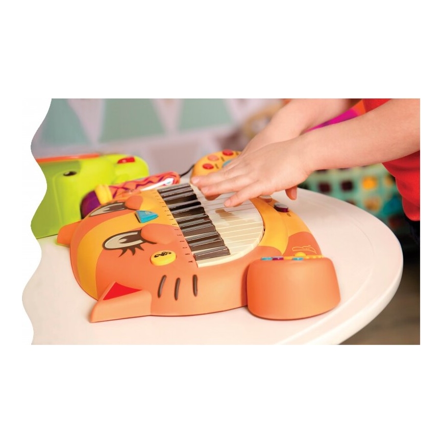 B-Toys - Klavier mit Mikrophon für Kinder Katze 4xAA