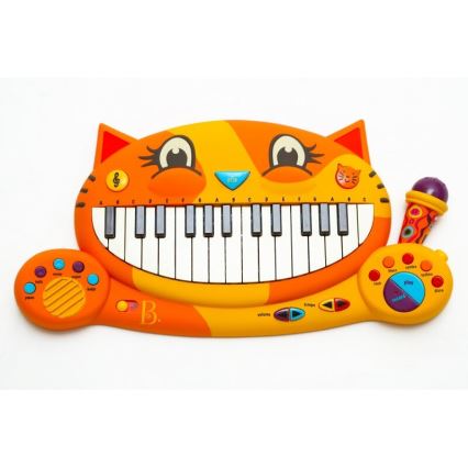 B-Toys - Klavier mit Mikrophon für Kinder Katze 4xAA