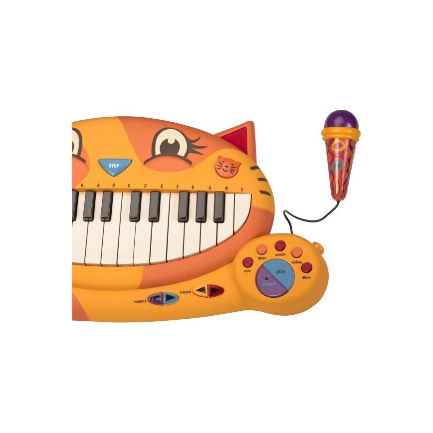 B-Toys - Klavier mit Mikrophon für Kinder Katze 4xAA