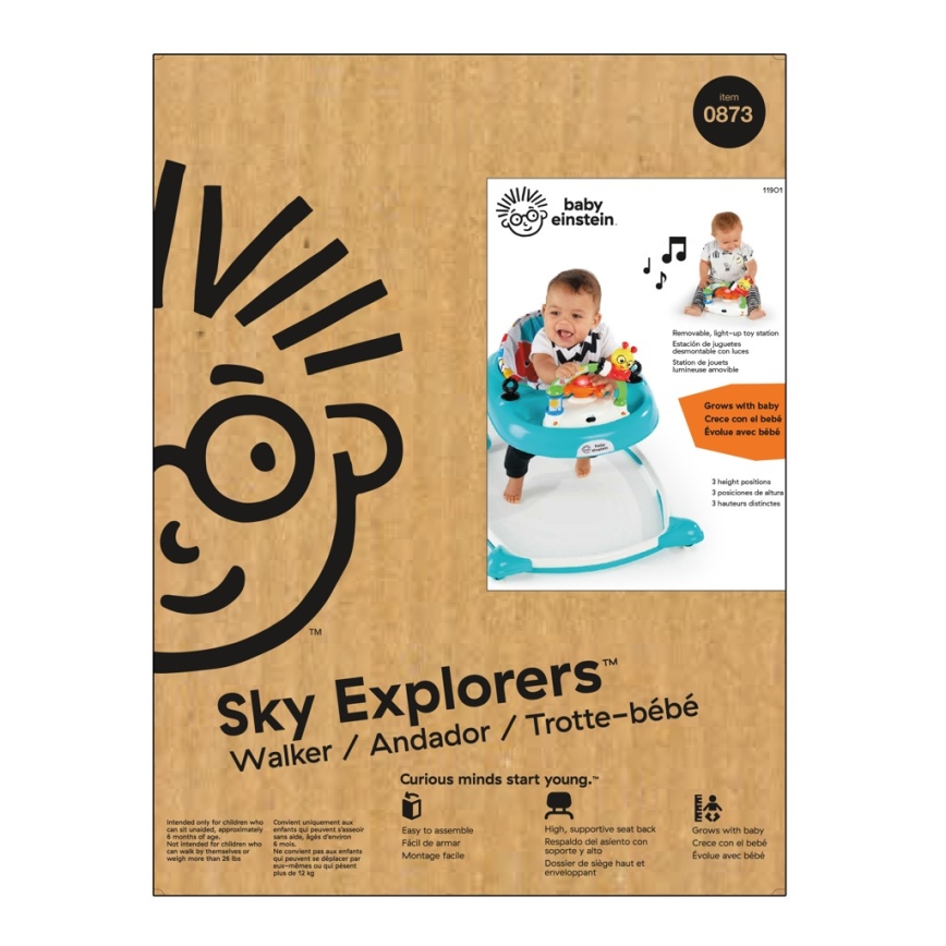 Baby Einstein - Lauflernhilfe SKY EXPLORERS WALKER 3xAA