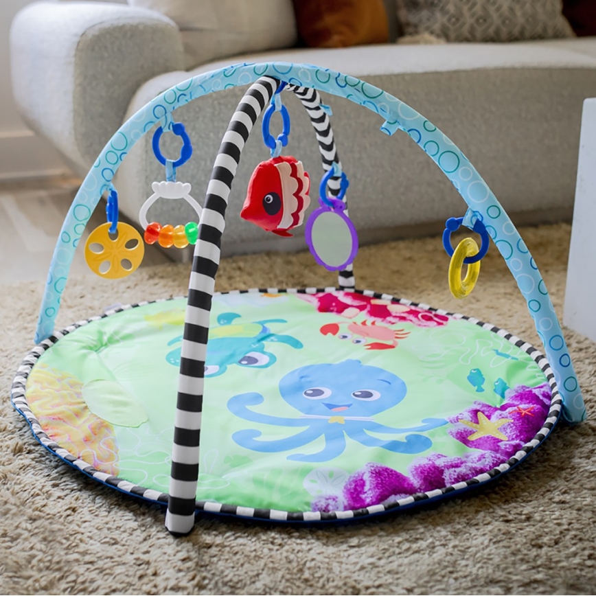 Baby Einstein - Spieldecke für Kinder mit Wassermatte 2-in-1 SEA FLOOR EXPLORERS