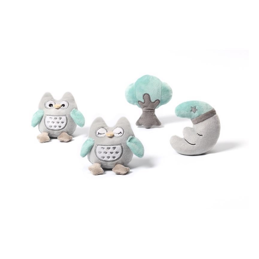 BabyOno - Kinderbett-Mobile mit Musik Eule Sofia