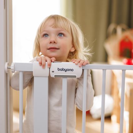 BabyOno - Sicherheitsgitter 75–96 cm weiß