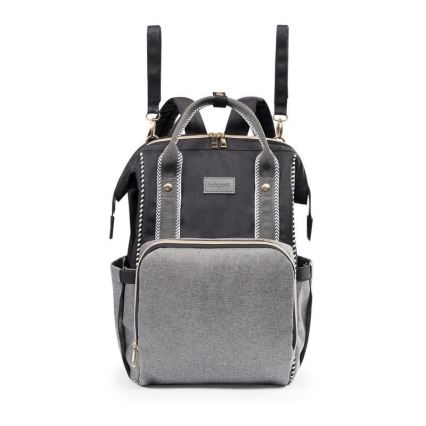 BabyOno - Wickelrucksack für Kinderwagen Oslo Style schwarz