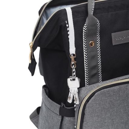 BabyOno - Wickelrucksack für Kinderwagen Oslo Style schwarz