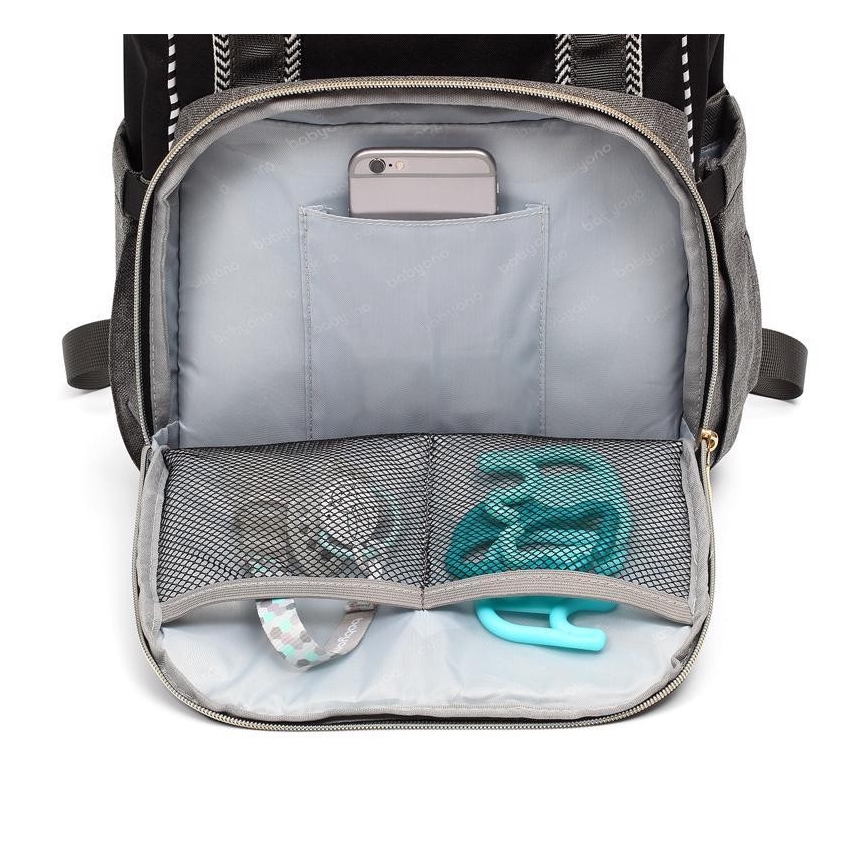 BabyOno - Wickelrucksack für Kinderwagen Oslo Style schwarz