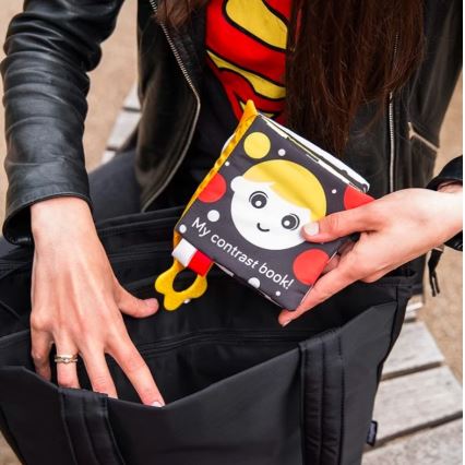 BabyOno - Wickeltasche für Kinderwagen Best Time Ever schwarz