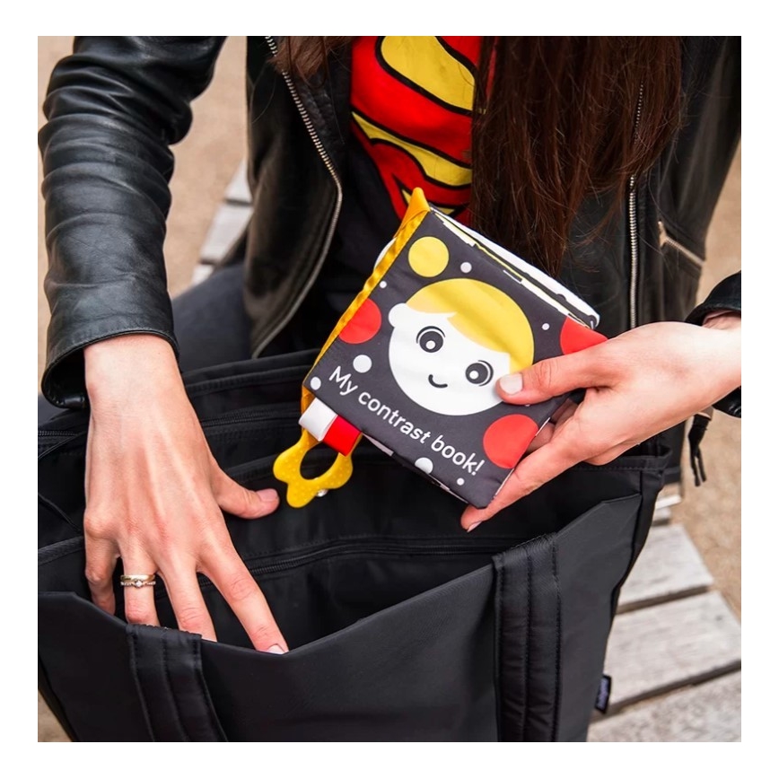 BabyOno - Wickeltasche für Kinderwagen Best Time Ever schwarz