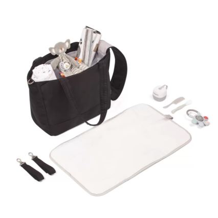 BabyOno - Wickeltasche für Kinderwagen Best Time Ever schwarz