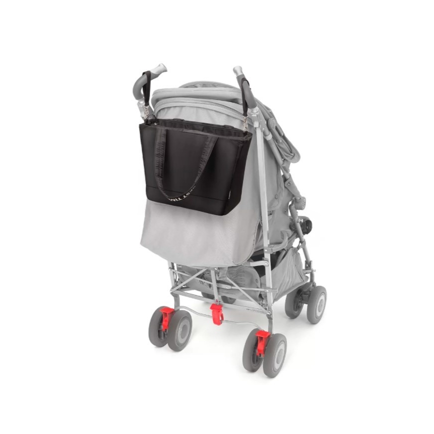 BabyOno - Wickeltasche für Kinderwagen Best Time Ever schwarz
