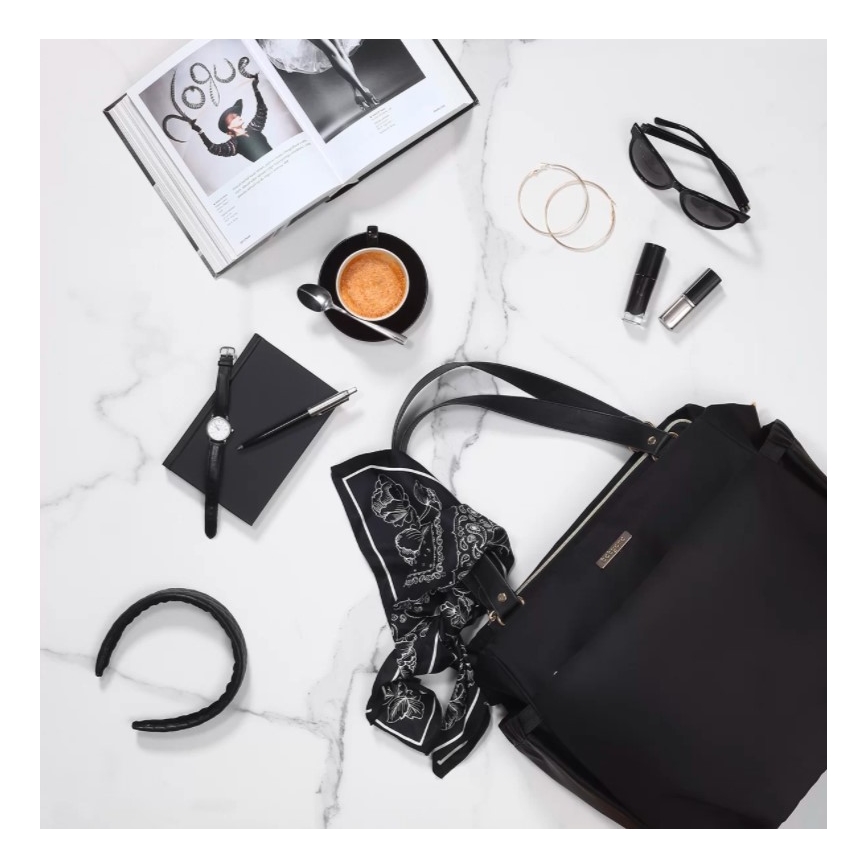 BabyOno - Wickeltasche für Kinderwagen Coco schwarz