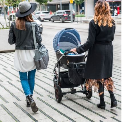 BabyOno - Wickeltasche für Kinderwagen Coco schwarz
