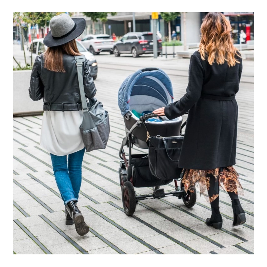 BabyOno - Wickeltasche für Kinderwagen Coco schwarz