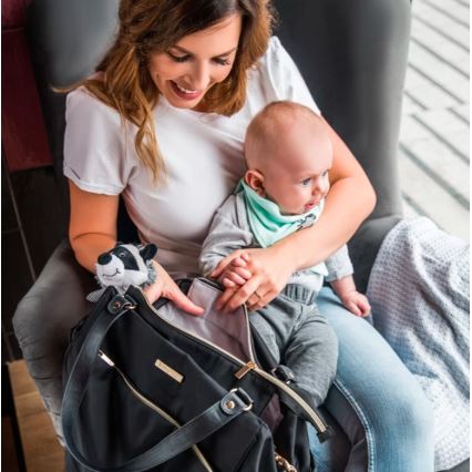 BabyOno - Wickeltasche für Kinderwagen Coco schwarz