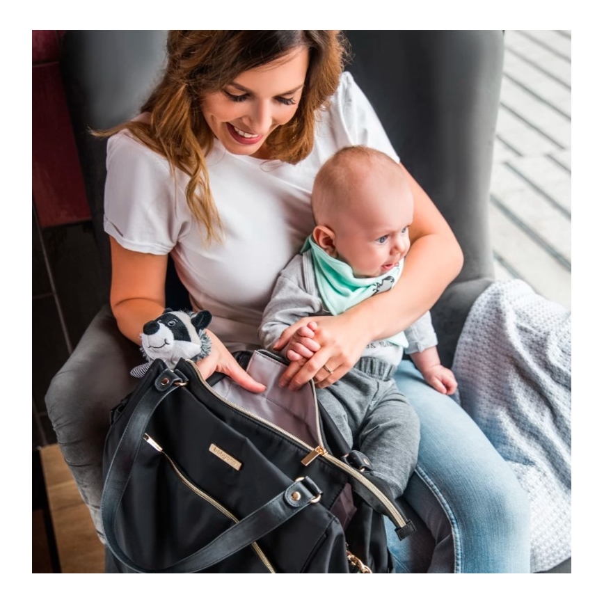 BabyOno - Wickeltasche für Kinderwagen Coco schwarz