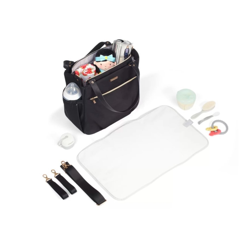 BabyOno - Wickeltasche für Kinderwagen Coco schwarz