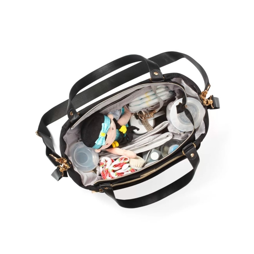 BabyOno - Wickeltasche für Kinderwagen Coco schwarz