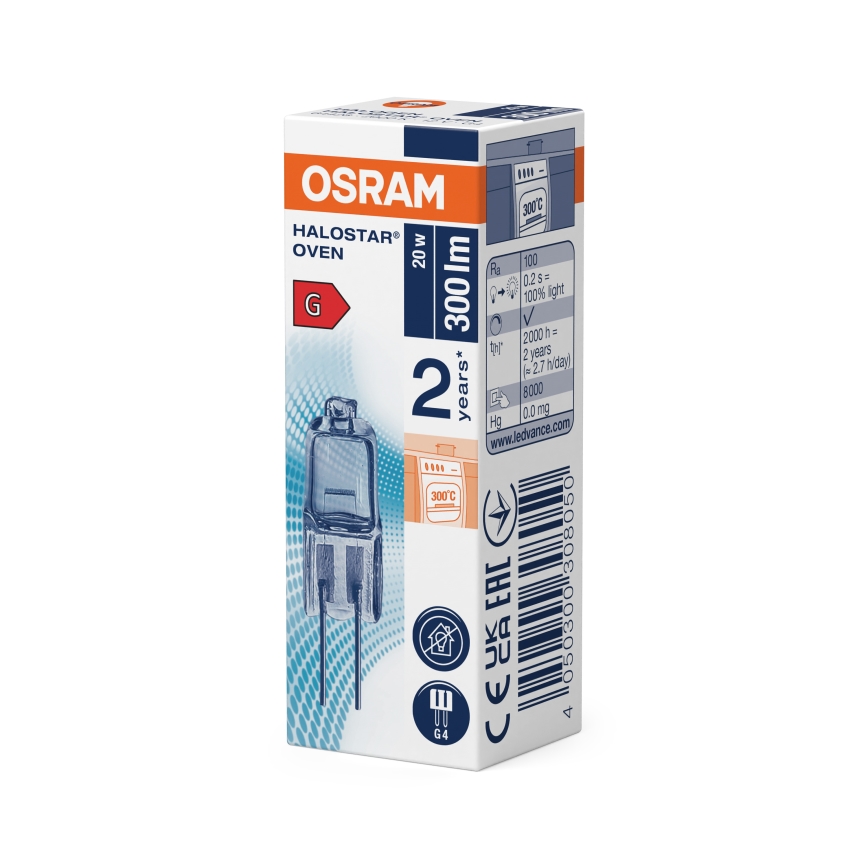 Backofenlampe HALOSTAR G4/20W/12V 2700K - Osram