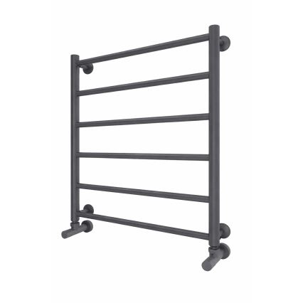 Bad-Handtuchheizkörper INOX FLAT 122W/230V 57x43 cm Edelstahl/Anthrazit