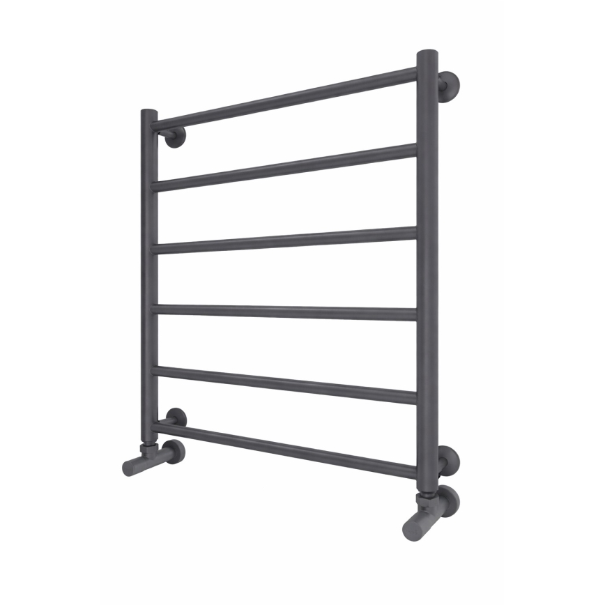 Bad-Handtuchheizkörper INOX FLAT 122W/230V 57x43 cm Edelstahl/Anthrazit