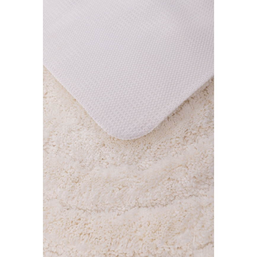 Badematte CARMEN 50x80 cm cremefarben
