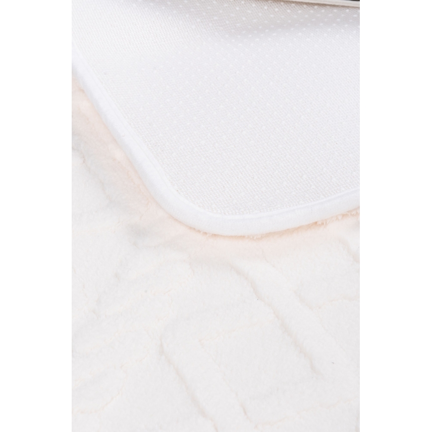 Badematte NEW STYLE 3D 60x90 cm cremefarben