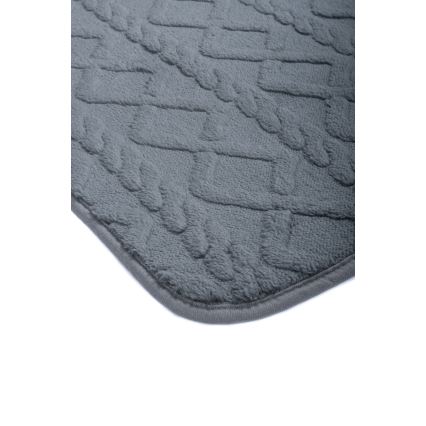 Badematte NEW STYLE 3D 60x90 cm, grau
