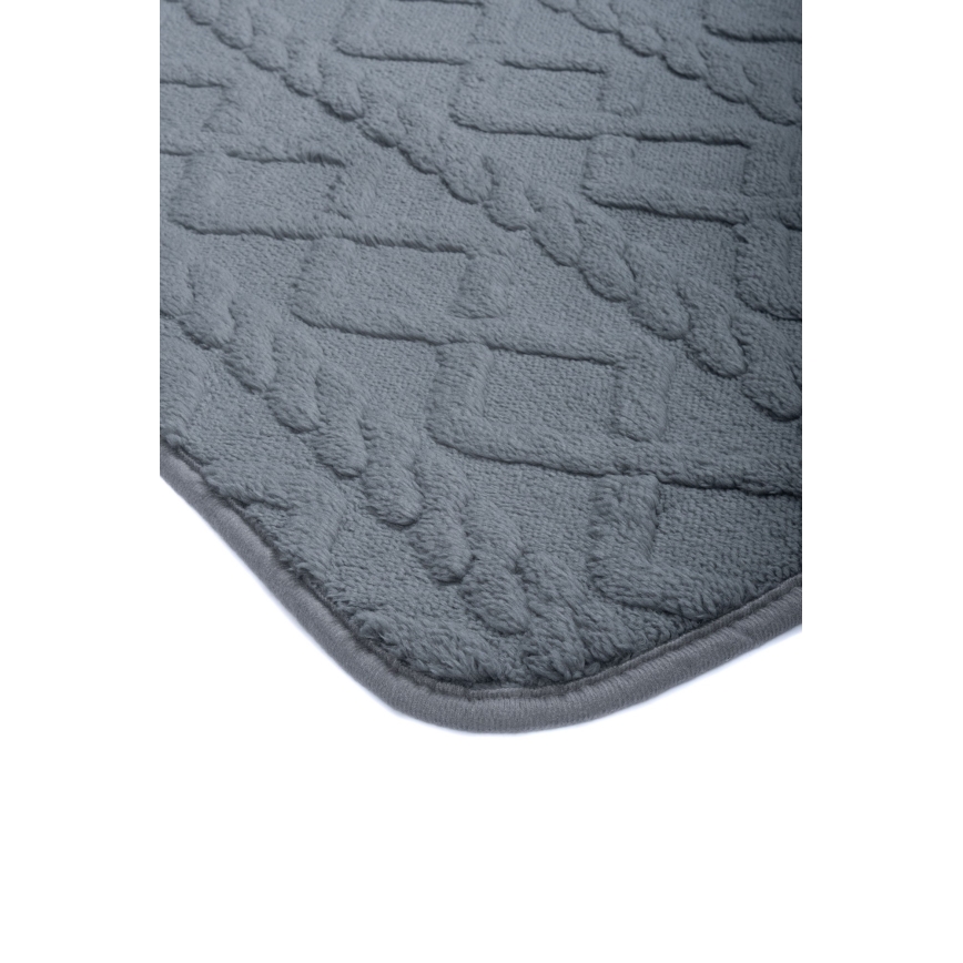 Badematte NEW STYLE 3D 60x90 cm, grau