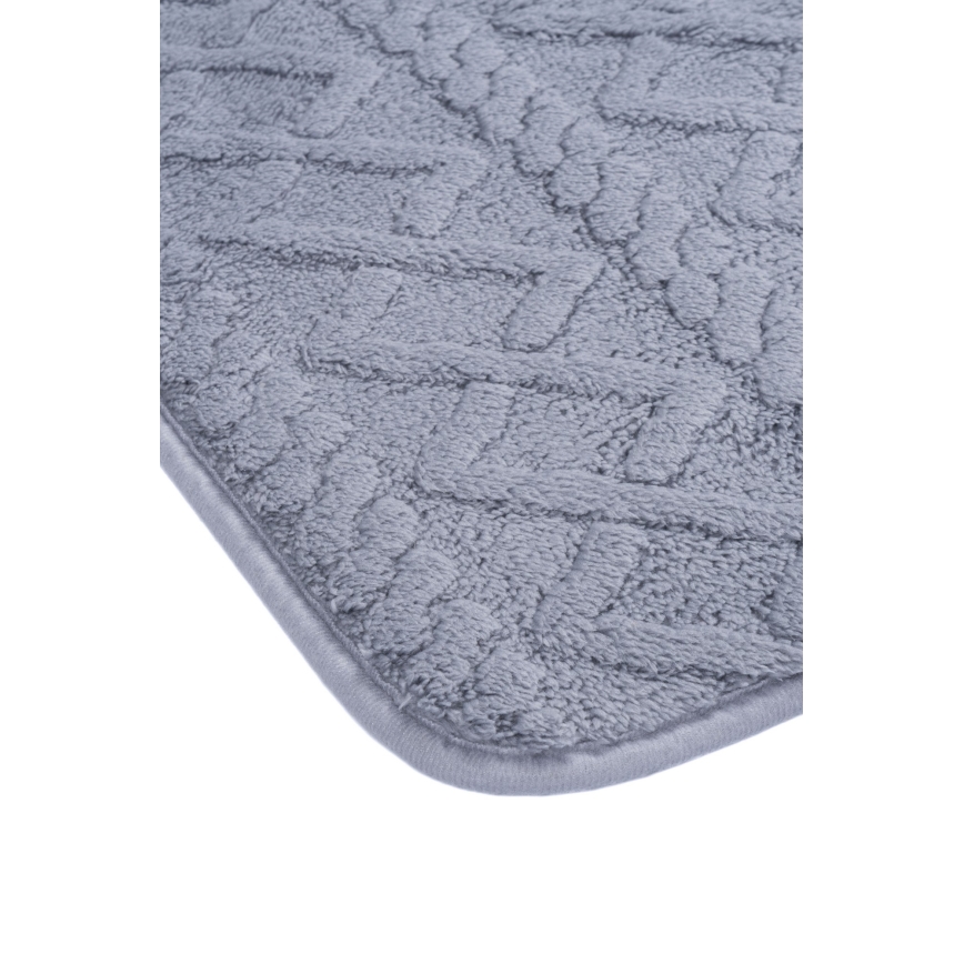 Badematte NEW STYLE 3D 60x90 cm grau
