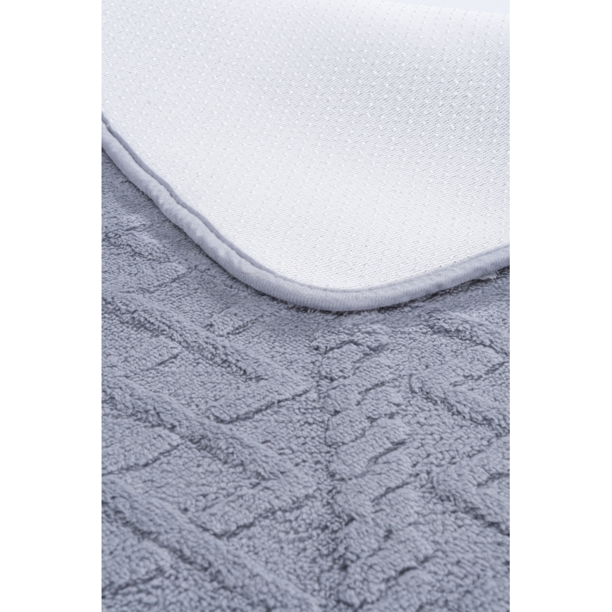 Badematte NEW STYLE 3D 60x90 cm grau
