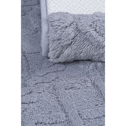 Badematte NEW STYLE 3D 60x90 cm hellgrau