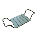 Badewannensitz 84 x 13 cm, silber/weiß