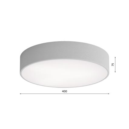 Badezimmer-Deckenleuchte CLEO 3xE27/24W/230V d. 40 cm grau IP54