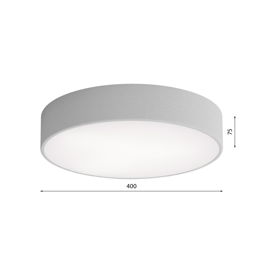 Badezimmer-Deckenleuchte CLEO 3xE27/24W/230V d. 40 cm grau IP54