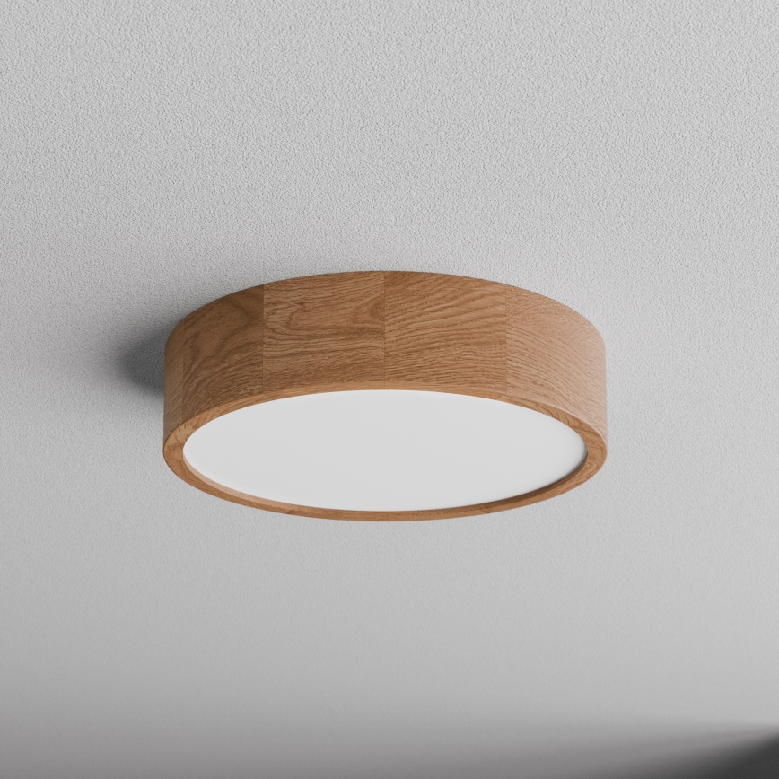 Badezimmer-Deckenleuchte CLEO 3xE27/24W/230V IP54 d 37,5 cm Eiche