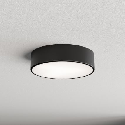 Badezimmer-Deckenleuchte mit Sensor CLEO 2xE27/24W/230V Ø 30 cm schwarz IP54