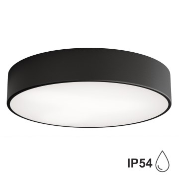 Badezimmer-Deckenleuchte mit Sensor CLEO 3xE27/24W/230V Ø 40 cm schwarz IP54