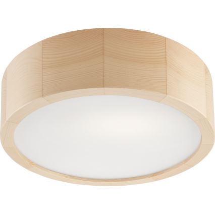 Deckenleuchte für Badezimmer NATURAL 2xE27/15W/230V IP54 Kiefer ? 27 cm